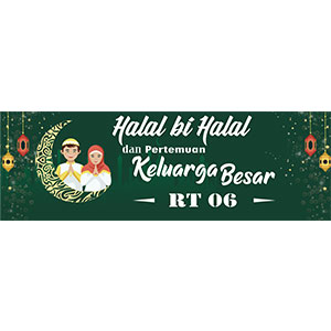 Spanduk Halal bi halal